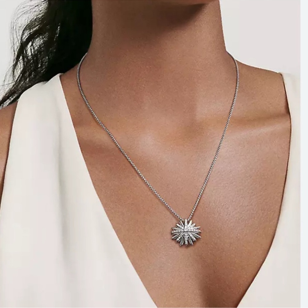 David Yurman Silver Radiant Pendant Necklace